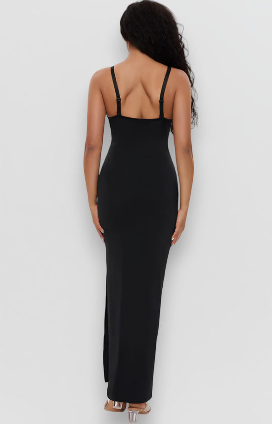 Sculpting Shapewear V-Neck Lace Dress - Being Shaped