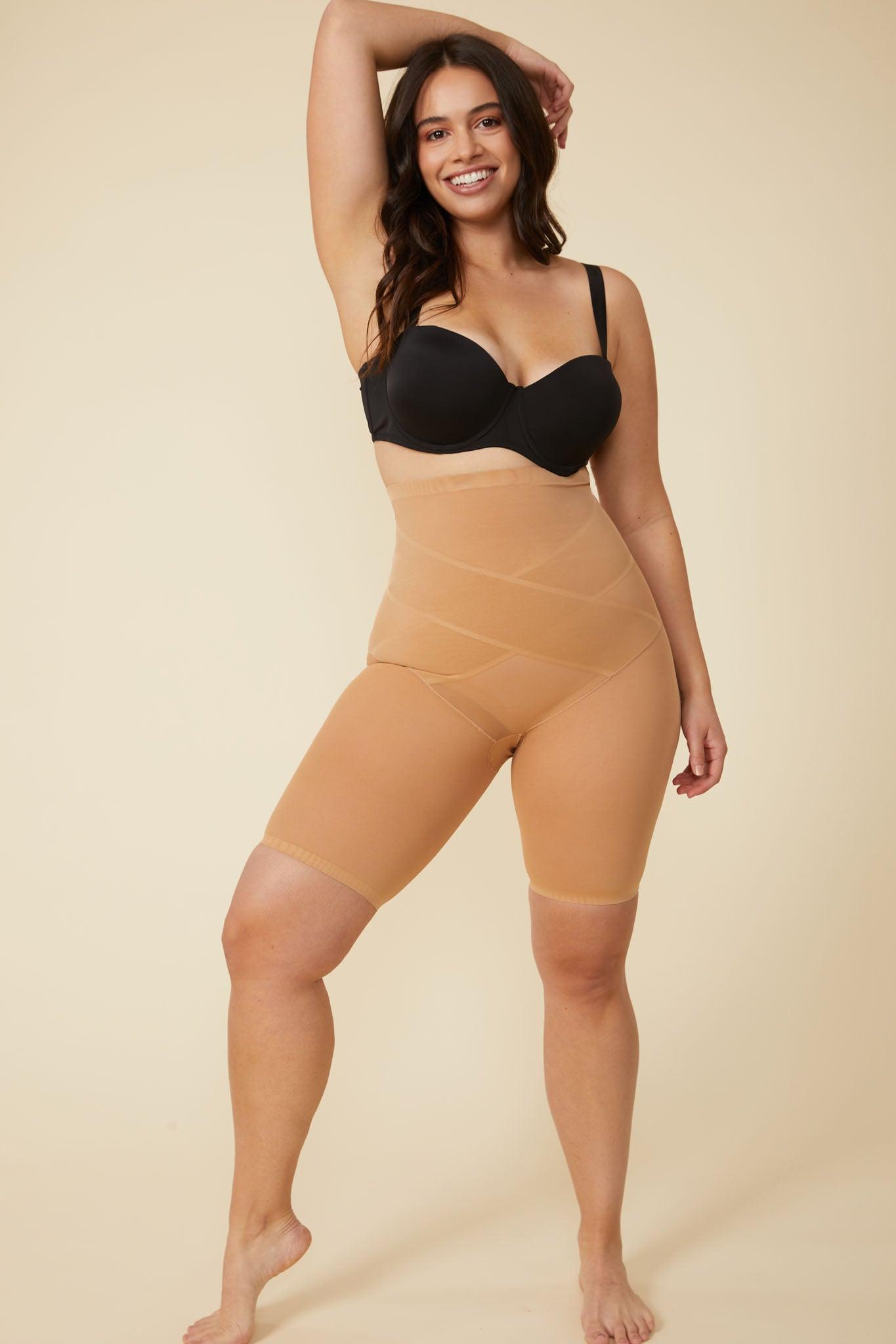 Sculpting Shapewear Cross Body Shorts - Being Shaped