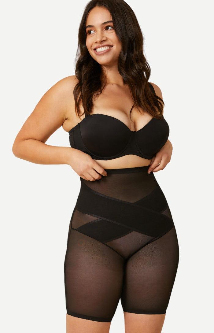 Sculpting Shapewear Cross Body Shorts - Being Shaped