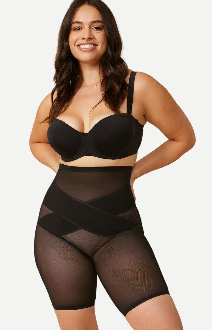 Sculpting Shapewear Cross Body Shorts - Being Shaped