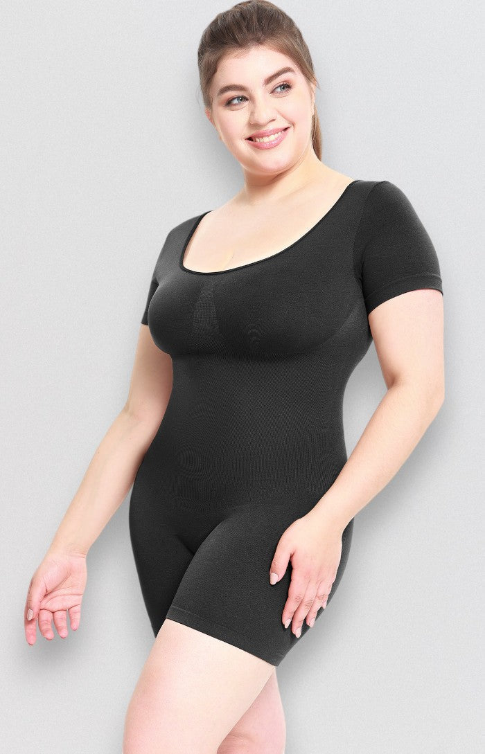 Sculpting Shapewear Short Sleeve Bodysuit - Being Shaped