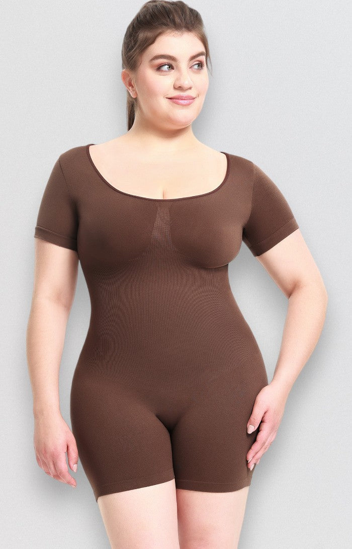 Sculpting Shapewear Short Sleeve Bodysuit - Being Shaped